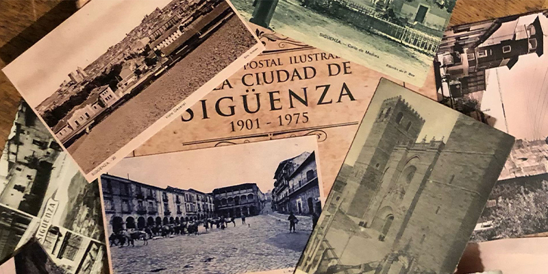 Sigüenza en la tarjeta postal ilustrada