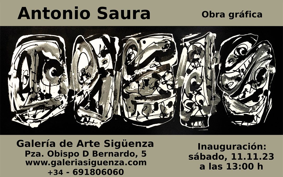 Exposición con obra gráfica de Antonio Saura