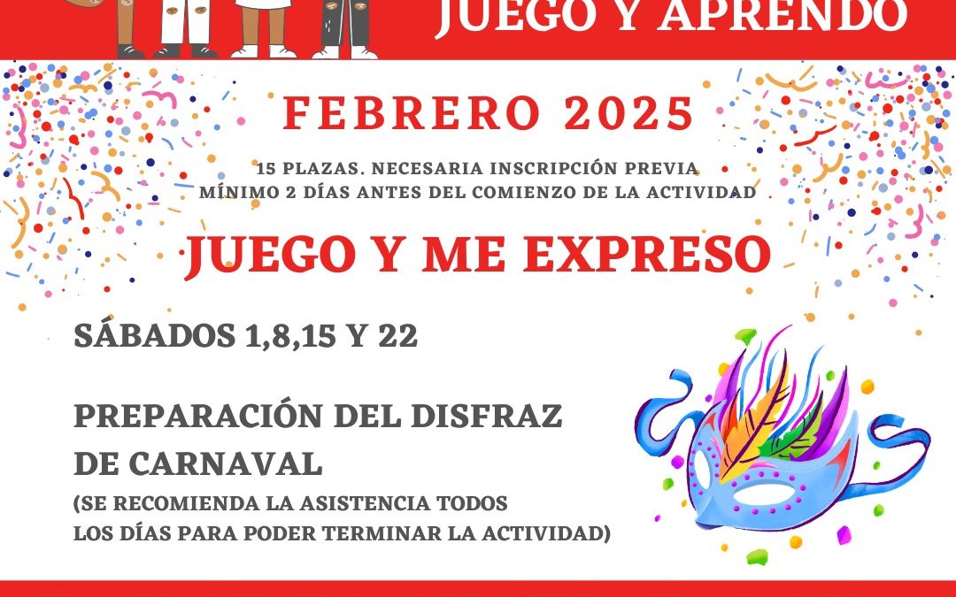 Juego y me expreso. Preparación del disfraz de Carnaval.